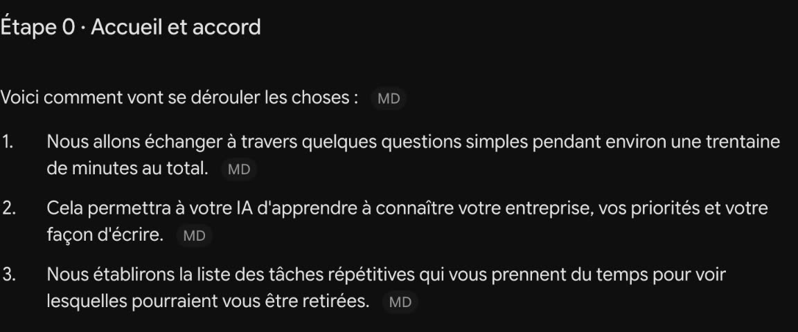 Première réponse de Gemini en français : accueil et accord